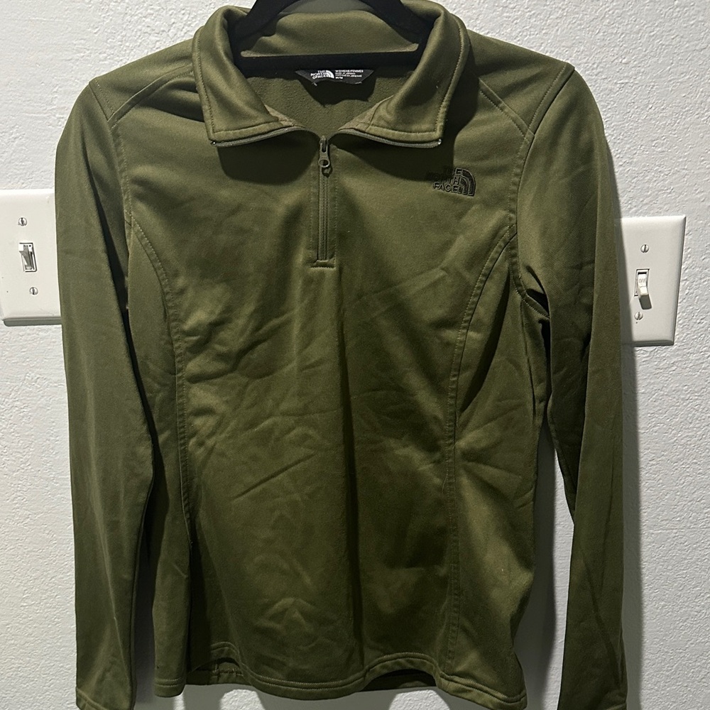 The North Face Forest Green Half-Zip Pullover